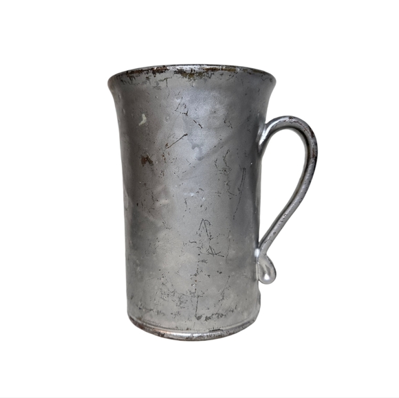 Rugged Pewter Coffee Mug with Stoneware Base – Lightweight and Durable - Picture 5 of 7